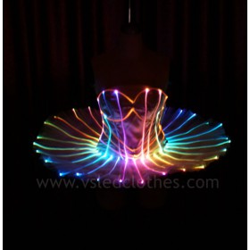 Optic fiber led ballet dress tutu for dance